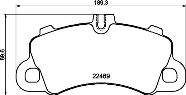 HELLA 8DB 355 040-761 - Kit pastiglie freno, Freno a disco autozon.pro