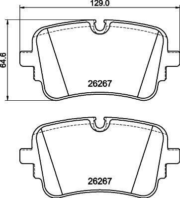 HELLA 8DB 355 041-001 - Kit pastiglie freno, Freno a disco autozon.pro