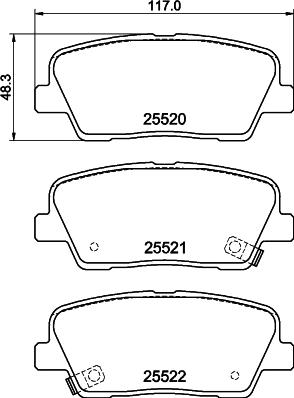 HELLA 8DB 355 041-141 - Kit pastiglie freno, Freno a disco autozon.pro