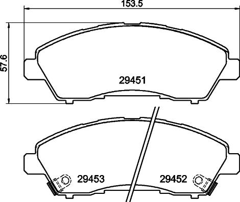 HELLA 8DB 355 041-211 - Kit pastiglie freno, Freno a disco autozon.pro