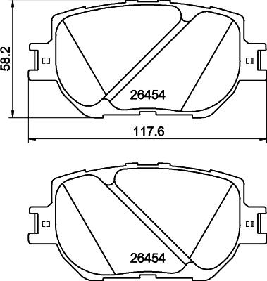 HELLA 8DB 355 041-221 - Kit pastiglie freno, Freno a disco autozon.pro