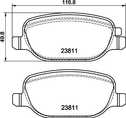 HELLA 8DB 355 043-931 - Kit pastiglie freno, Freno a disco autozon.pro