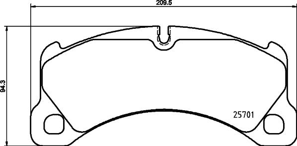 HELLA 8DB 355 043-051 - Kit pastiglie freno, Freno a disco autozon.pro