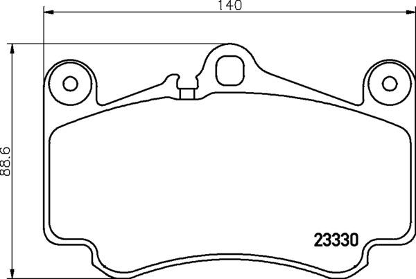 HELLA 8DB 355 043-081 - Kit pastiglie freno, Freno a disco autozon.pro