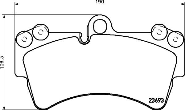 HELLA 8DB 355 043-161 - Kit pastiglie freno, Freno a disco autozon.pro