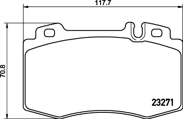 HELLA 8DB 355 043-121 - Kit pastiglie freno, Freno a disco autozon.pro