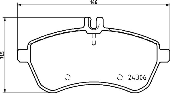 HELLA 8DB 355 043-261 - Kit pastiglie freno, Freno a disco autozon.pro