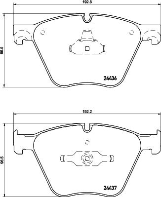 HELLA 8DB 355 043-281 - Kit pastiglie freno, Freno a disco autozon.pro