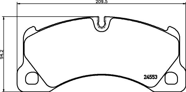 HELLA 8DB 355 042-931 - Kit pastiglie freno, Freno a disco autozon.pro