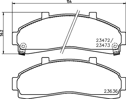 HELLA 8DB 355 009-941 - Kit pastiglie freno, Freno a disco autozon.pro