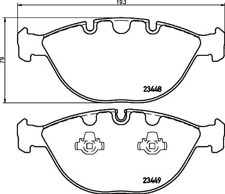 HELLA 8DB 355 009-921 - Kit pastiglie freno, Freno a disco autozon.pro