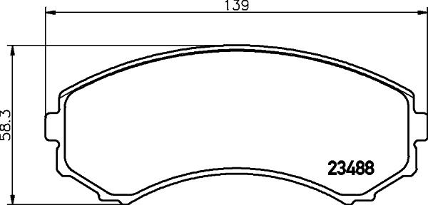 HELLA 8DB 355 009-461 - Kit pastiglie freno, Freno a disco autozon.pro