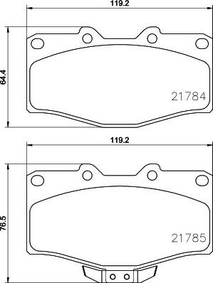 HELLA 8DB 355 009-471 - Kit pastiglie freno, Freno a disco autozon.pro