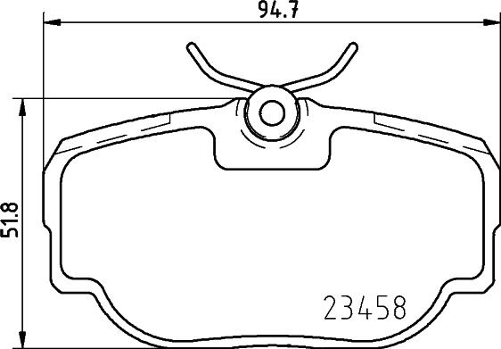 HELLA 8DB 355 009-541 - Kit pastiglie freno, Freno a disco autozon.pro