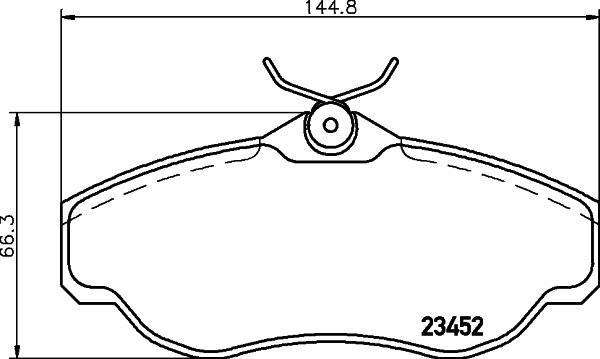 HELLA 8DB 355 009-531 - Kit pastiglie freno, Freno a disco autozon.pro