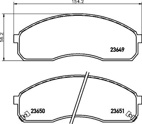 HELLA 8DB 355 009-601 - Kit pastiglie freno, Freno a disco autozon.pro