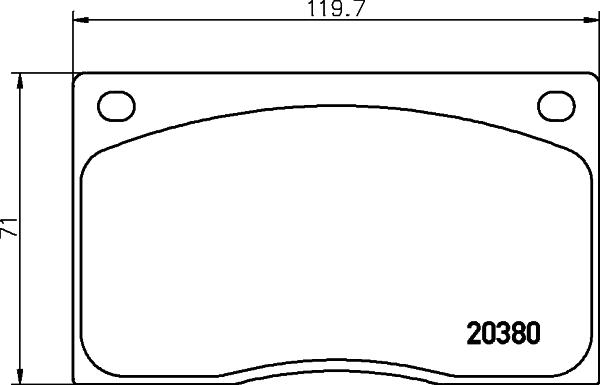 HELLA 8DB 355 009-611 - Kit pastiglie freno, Freno a disco autozon.pro