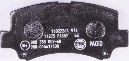 HELLA 8DB 355 009-681 - Kit pastiglie freno, Freno a disco autozon.pro