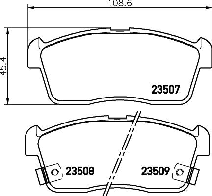 HELLA 8DB 355 009-631 - Kit pastiglie freno, Freno a disco autozon.pro