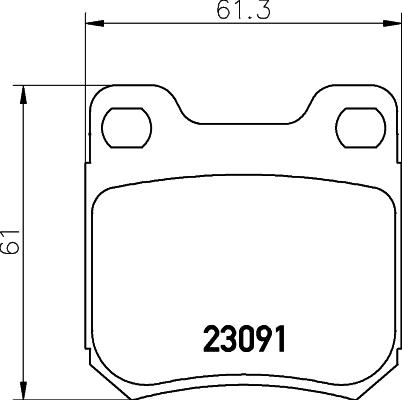 HELLA 8DB 355 009-041 - Kit pastiglie freno, Freno a disco autozon.pro