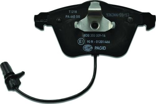 HELLA 8DB 355 009-141 - Kit pastiglie freno, Freno a disco autozon.pro