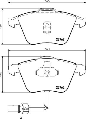 HELLA 8DB 355 009-141 - Kit pastiglie freno, Freno a disco autozon.pro