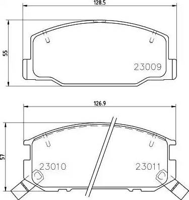 HELLA 8DB 355 009-831 - Kit pastiglie freno, Freno a disco autozon.pro