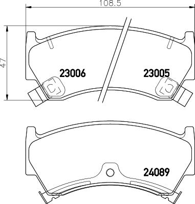 HELLA 8DB 355 009-821 - Kit pastiglie freno, Freno a disco autozon.pro