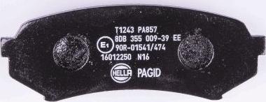 HELLA 8DB 355 009-391 - Kit pastiglie freno, Freno a disco autozon.pro