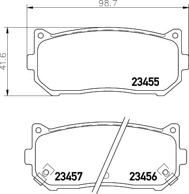 HELLA 8DB 355 009-341 - Kit pastiglie freno, Freno a disco autozon.pro