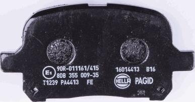 HELLA 8DB 355 009-351 - Kit pastiglie freno, Freno a disco autozon.pro