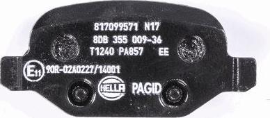 HELLA 8DB 355 009-361 - Kit pastiglie freno, Freno a disco autozon.pro