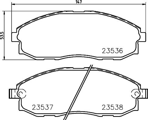 HELLA 8DB 355 009-381 - Kit pastiglie freno, Freno a disco autozon.pro