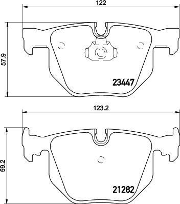 HELLA 8DB 355 009-331 - Kit pastiglie freno, Freno a disco autozon.pro