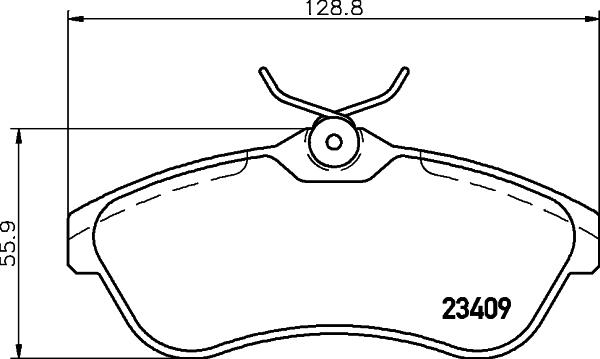 HELLA 8DB 355 009-321 - Kit pastiglie freno, Freno a disco autozon.pro