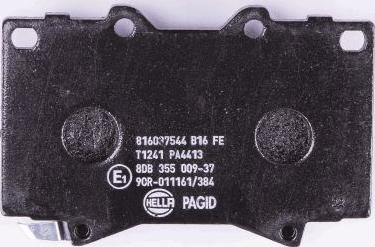 HELLA 8DB 355 009-371 - Kit pastiglie freno, Freno a disco autozon.pro