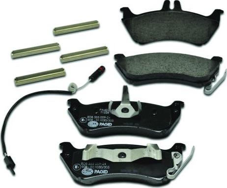 HELLA 8DB 355 009-241 - Kit pastiglie freno, Freno a disco autozon.pro