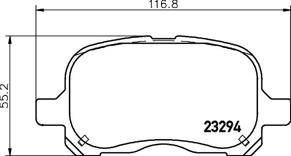 HELLA 8DB 355 009-251 - Kit pastiglie freno, Freno a disco autozon.pro