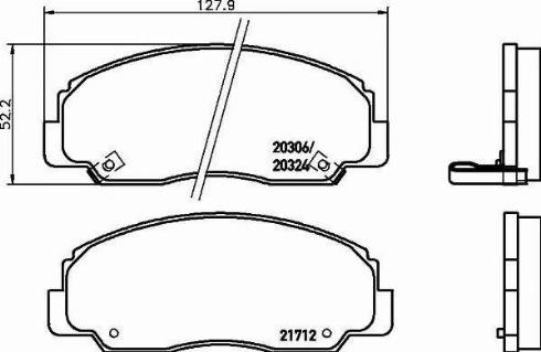 HELLA 8DB 355 009-791 - Kit pastiglie freno, Freno a disco autozon.pro