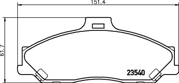 HELLA 8DB 355 009-751 - Kit pastiglie freno, Freno a disco autozon.pro