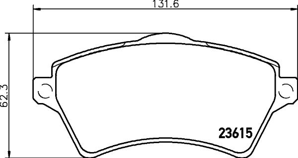 HELLA 8DB 355 009-761 - Kit pastiglie freno, Freno a disco autozon.pro