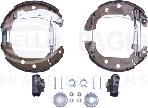 HELLA 8DB 355 004-591 - Kit ganasce freno autozon.pro