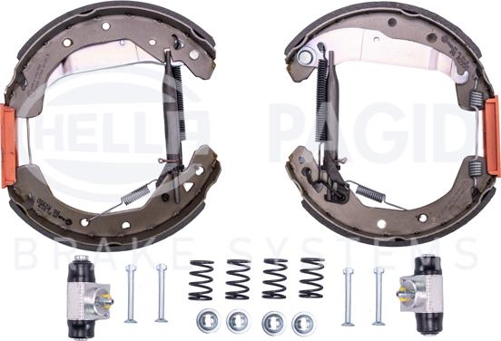 HELLA 8DB 355 004-581 - Kit ganasce freno autozon.pro