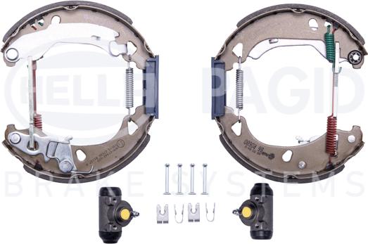 HELLA 8DB 355 004-311 - Kit ganasce freno autozon.pro