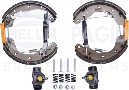 HELLA 8DB 355 004-211 - Kit ganasce freno autozon.pro