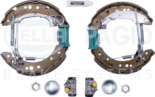 HELLA 8DB 355 004-731 - Kit ganasce freno autozon.pro