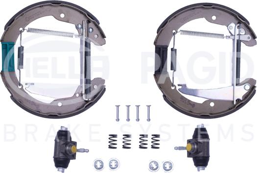 HELLA 8DB 355 004-721 - Kit ganasce freno autozon.pro