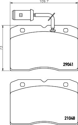 HELLA 8DB 355 005-481 - Kit pastiglie freno, Freno a disco autozon.pro