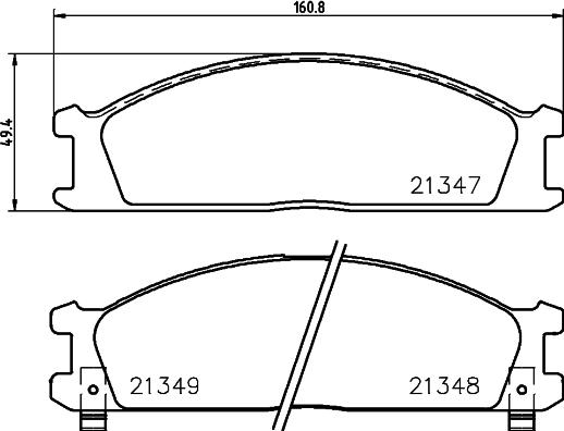 HELLA 8DB 355 005-651 - Kit pastiglie freno, Freno a disco autozon.pro