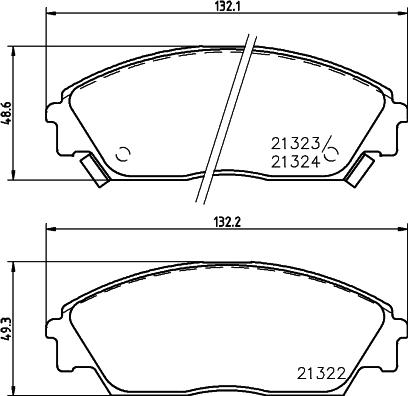 HELLA 8DB 355 005-661 - Kit pastiglie freno, Freno a disco autozon.pro